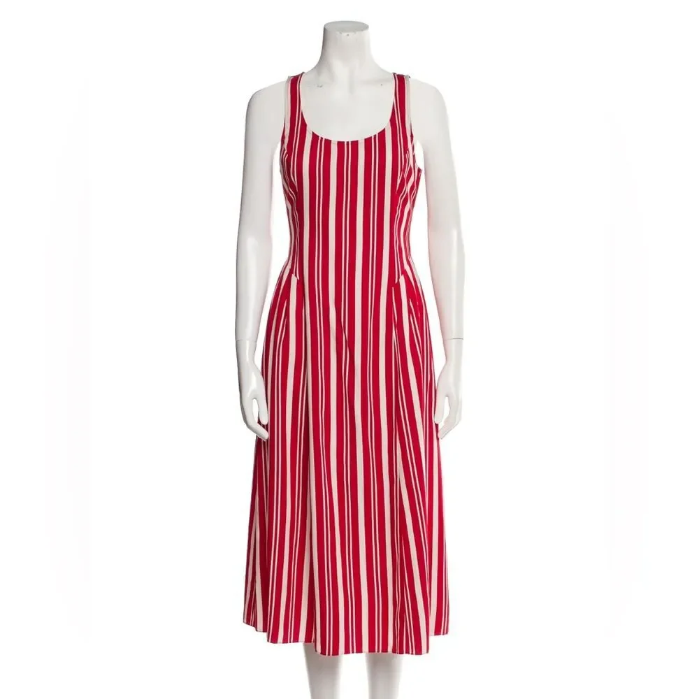 Jason Wu Striped Scoop-Neck Sleeveless Dress, NWT, Size 0 - Picture 4 of 8